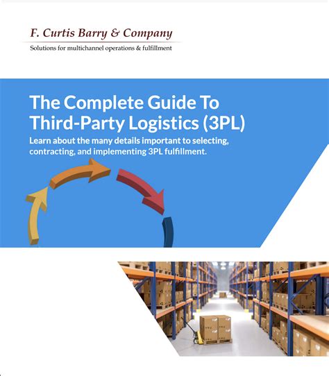 3PL Fulfillment and Logistics Guide Evaluate, Negotiate and Contract