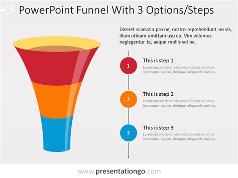 3Step Funnel On left With Text PresentationGO
