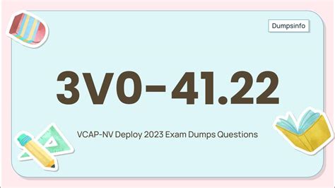 3V0-41.22 Exam