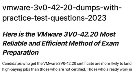 3V0-42.20 Prüfungsinformationen