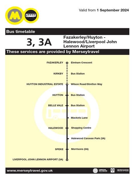 3a Bus Timetable