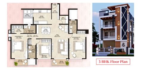 3bhk Flat Plan