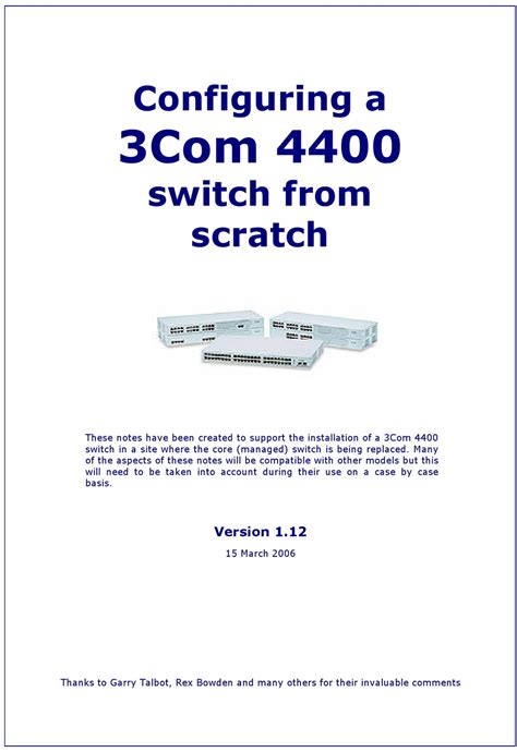 3com 4400 Manual