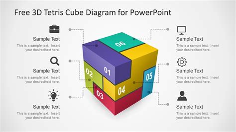 3d Cube Diagram Free Presentation Template