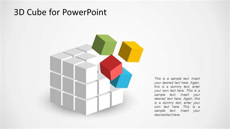 3d Cube Shape For Powerpoint Slidemodel