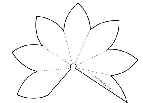 3d Paper Lily Template