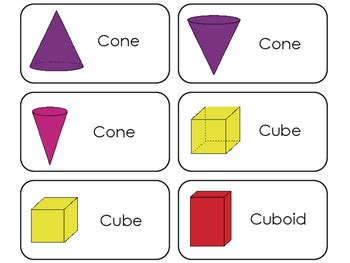 3d Shapes Flash Cards Math Geometry Educational Flash Cards Tpt