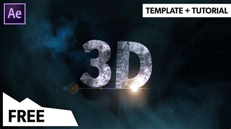 3d Text After Effects Template Resume Examples