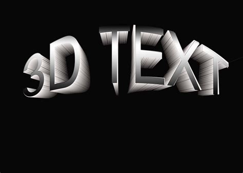 3d View Picture 3d Text