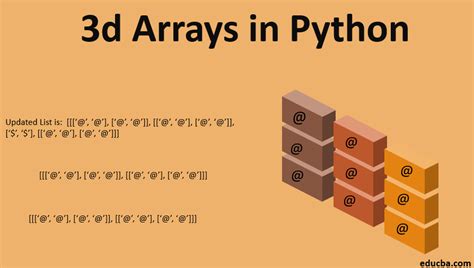 3d array python.  Whether you&rsquo;re handling simple matrices or complex multidimensional d...