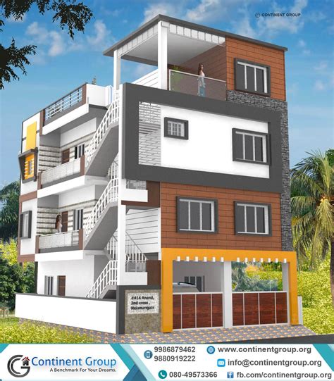 3d building elevation3d front elevation 3D Rendering in Bangalore