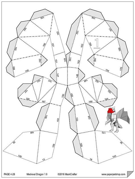 3d dragon head template.  Free simple dragon head patterns for crafting (personal use onl...