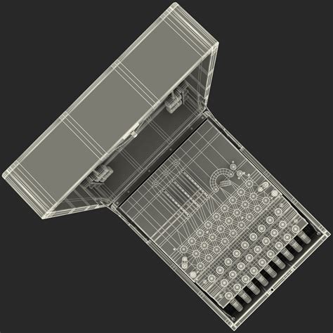 3d encryption machine military model