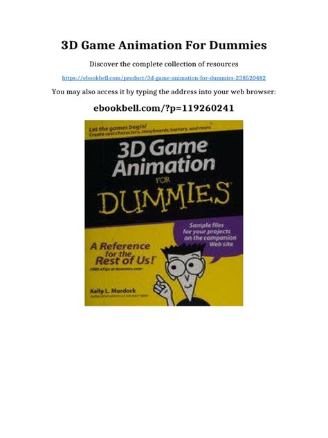 3d Game Animation For Dummies W Ws