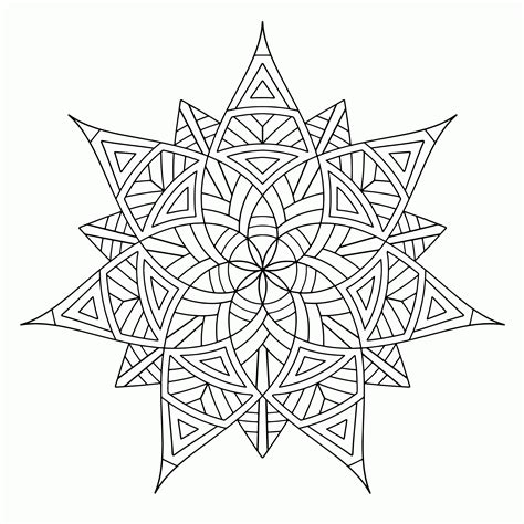 3d Geometric Design Coloring Pages Free Amp Printable Geometry Coloring Pages Printable - Geometry Coloring Pages Printable