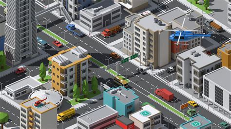 3d model simplepoly urban assets - TurboSquid