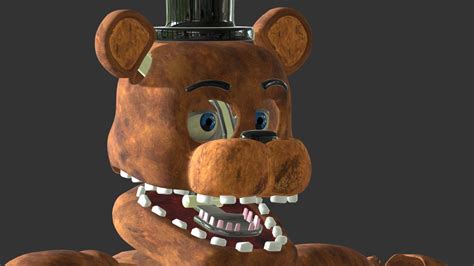 The model has a bone structure so it can be used for VR chat, SFM, and in blender. - Withered Freddy FNaF VR HW - Download Free 3D model by Captian Allen (@Allen_Animations). 
