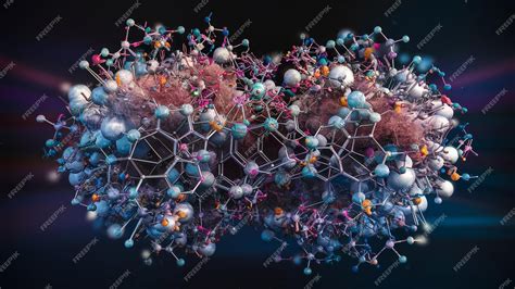 3d molecular structure generator.  3D molecular visualization shows th...