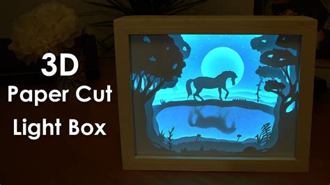 3d Paper Cut Light Box Template