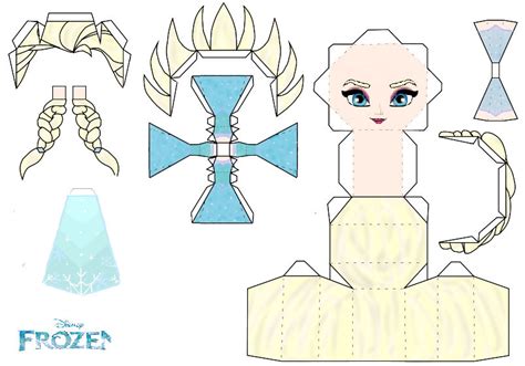 3d Papercraft Elsa Template