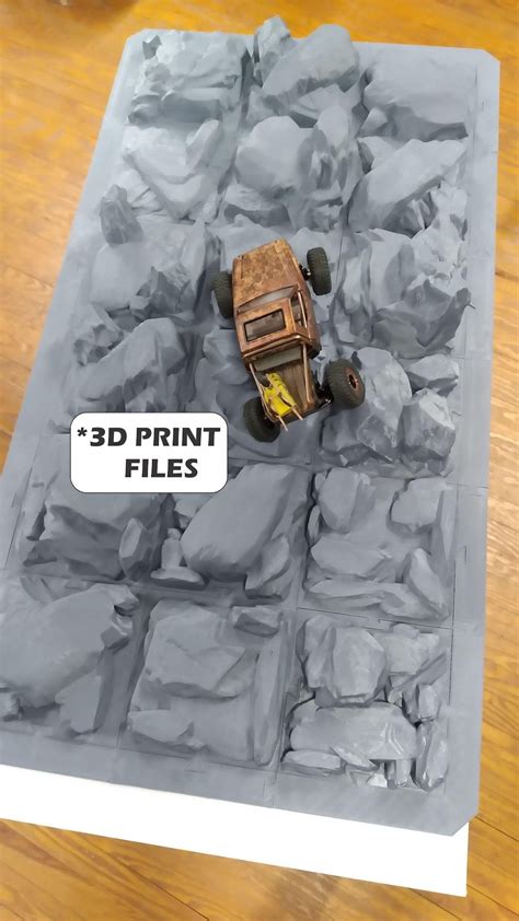 3d print rock crawler course.  x 9in.  A little Obstacle course I put t...