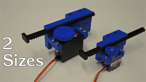 3d printed robot actuator.  The linear actuator uses an M8 thread to convert...