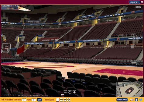 3d seat viewer cavs. Re-numbering of seats within each row to correspond with clockwise section numbering; Separating baseline lower bowl seating sections to create more clarity for guests and allow more Row 1 opportunities Section 101: R1 → R 16; Section M101 R1 → R 14 
