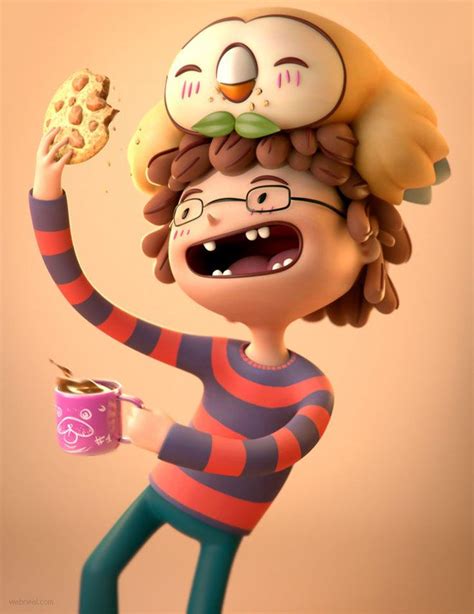 3d toon character