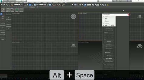 3ds Max problem-command panel disappeared YouTube.