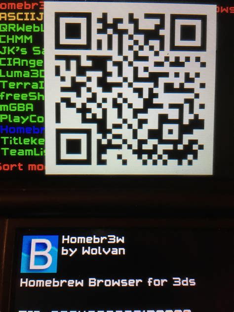 3ds homebrew apps qr code. Things To Know About 3ds homebrew apps qr code. 