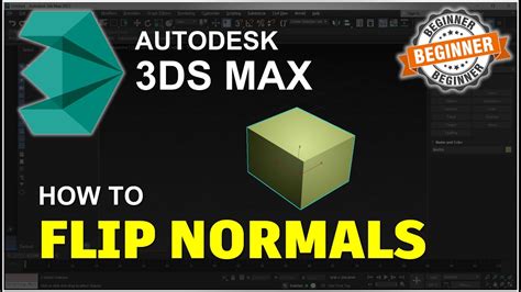 3ds Max Flip Normals   Autodesk 3ds Max Tutorial Edit Poly Show Normals - 3ds Max Flip Normals