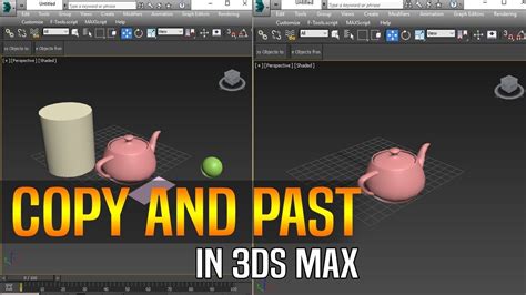 3ds Max Object   3ds Max Copy Paste Objects Between Scenes Scriptspot - 3ds Max Object