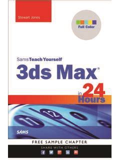 Full Download 3Ds Max In 24 Hours Sams Teach Yourself 