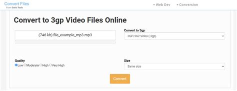 3gp video converter online.  Convert your video files to 3GP with this ...