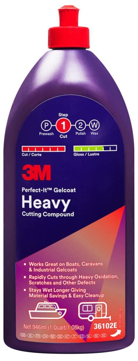 3m gelcoat heavy cutting compound.  Suitable for all gelcoat surfaces 3M...