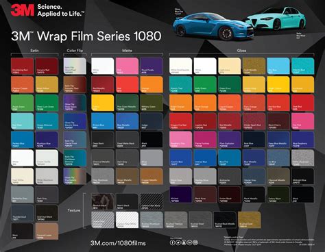 3m wrap colors