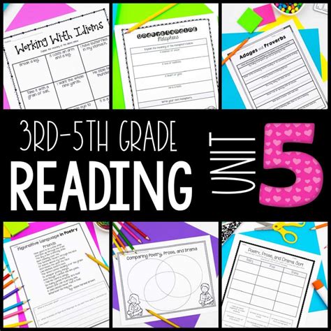 3rd 5th Grade Reading Unit 5 Poetry Prose Poetry Comprehension For Grade 6 - Poetry Comprehension For Grade 6