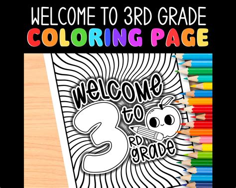 3rd Grade Coloring Shee