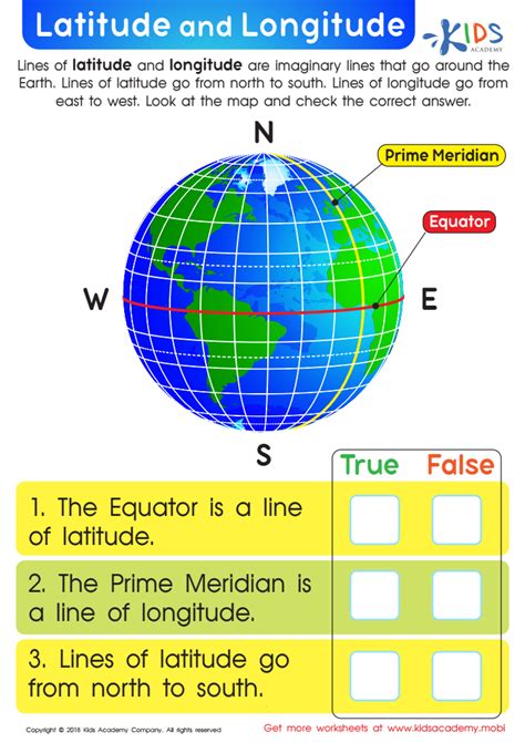 3rd Grade Latitude and Longitude Worksheets Library