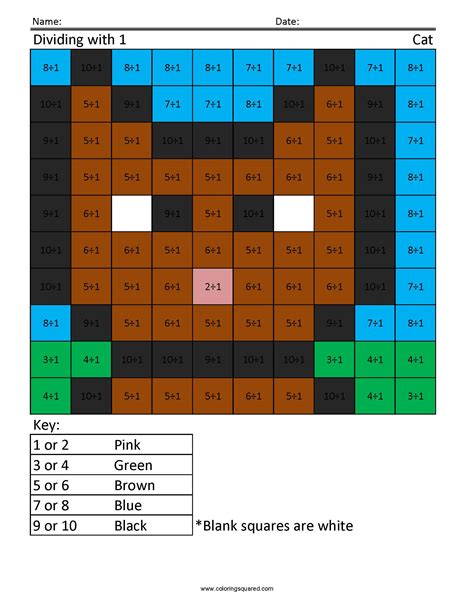3rd Grade Math Coloring Squared