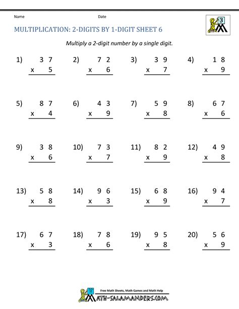3rd Grade Math Questions And Answers