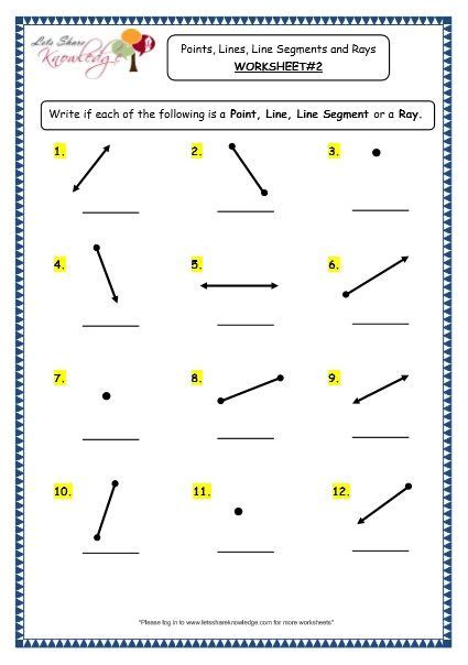 3rd Grade Math Worksheets Line Segments Worksheet Resume Examples