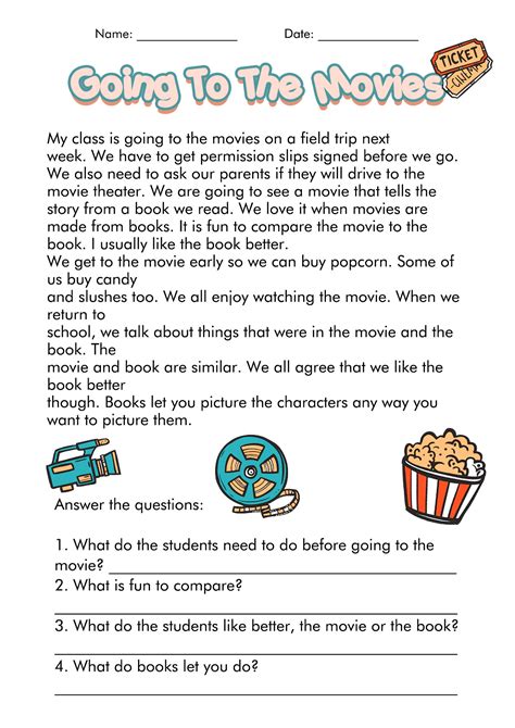 3rd Grade Reading Passages with Comprehension Questions Printable