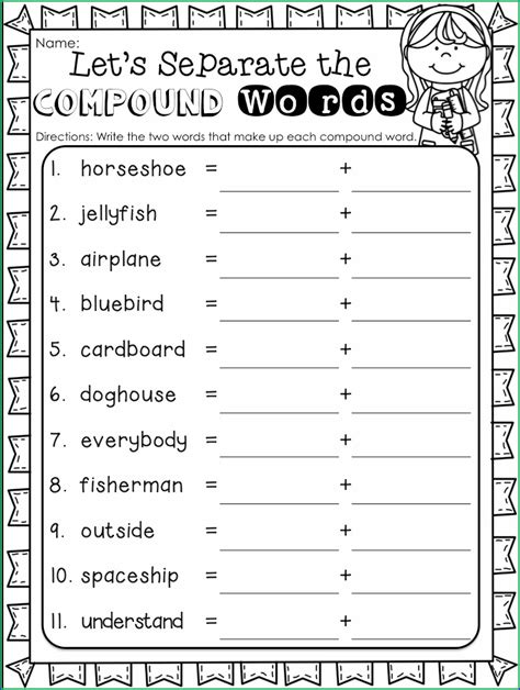 3rd Grade Compound Words With Free Printable Worksheets Compound Words Worksheet 5th Grade - Compound Words Worksheet 5th Grade