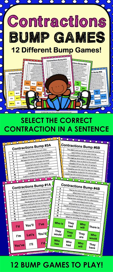 3rd Grade Contraction Games Education Com Contractions For Third Grade - Contractions For Third Grade