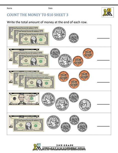 3rd Grade Counting Money Math Worksheets Thinkster Math Grade 3 Counting Money Worksheet - Grade 3 Counting Money Worksheet