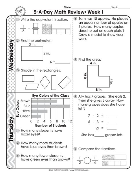 3rd Grade Daily Math Spiral Review May Morning 3rd Grade Daily 5 - 3rd Grade Daily 5