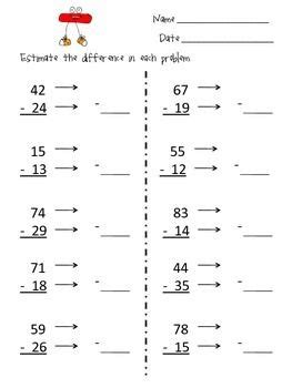 3rd Grade Estimate Differences Worksheet Estimating Differences Worksheet Grade 3 - Estimating Differences Worksheet Grade 3