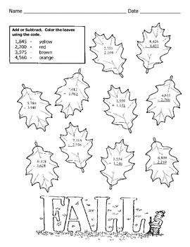 3rd Grade Fall Math Worksheets Fall Math Activities 3rd Grade Fall Worksheet - 3rd Grade Fall Worksheet