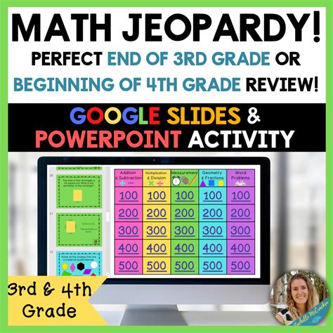 3rd Grade Fractions Review Jeopardy Game Equivalent Comparing Fractions Jeopardy 3rd Grade - Fractions Jeopardy 3rd Grade